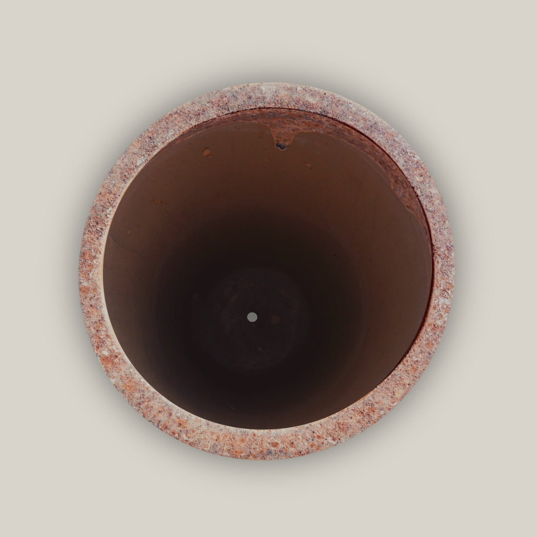 8464S42FS - Angkor/Apple Green Slim Round Ceramic Planter - FREE SHIPPING