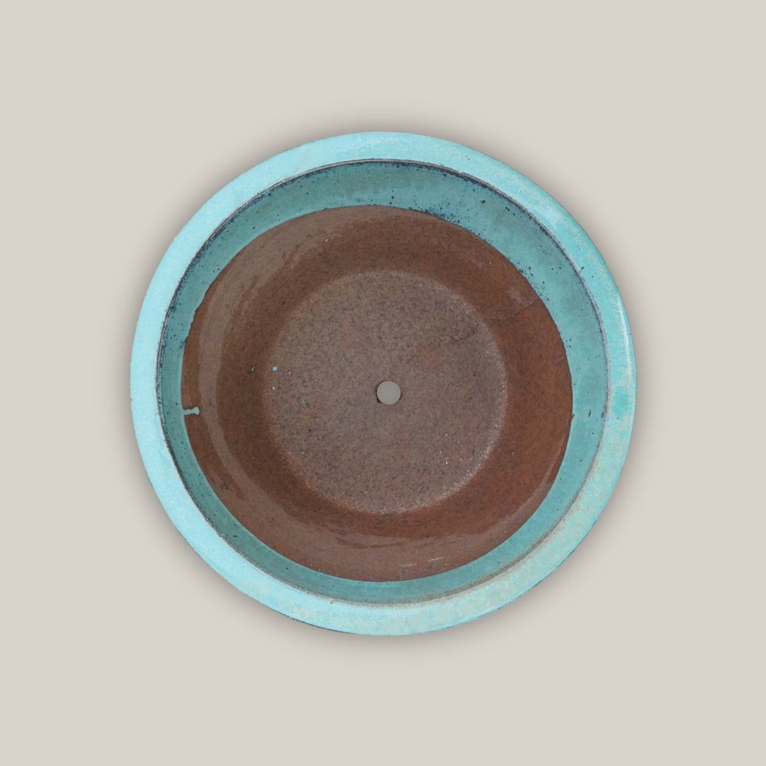 6028H1 - Turquoise Low Cone Pot