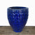 8608N8FS - Blue Tapered Round Seashell Planter - FREE SHIPPING