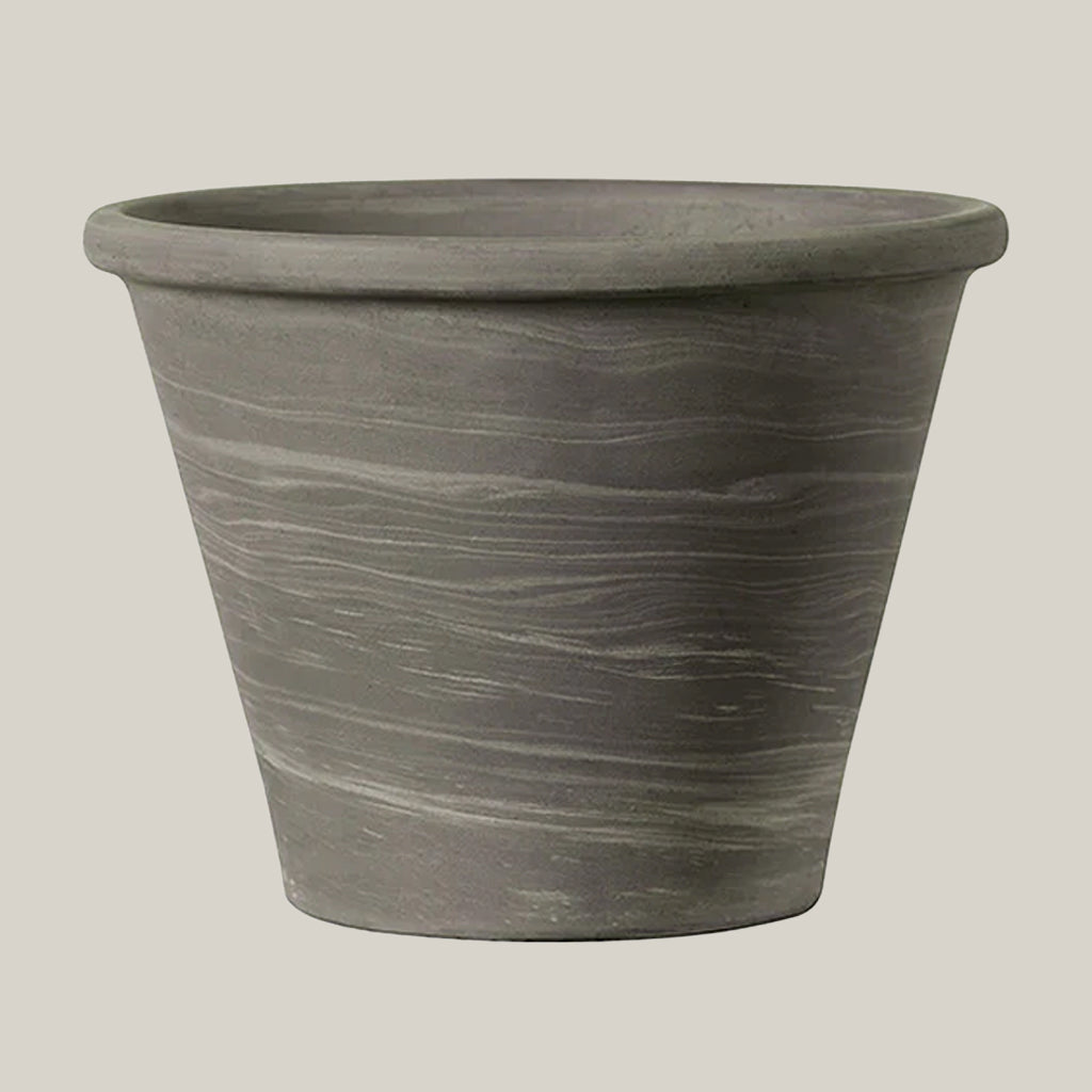Graphite clay vase
