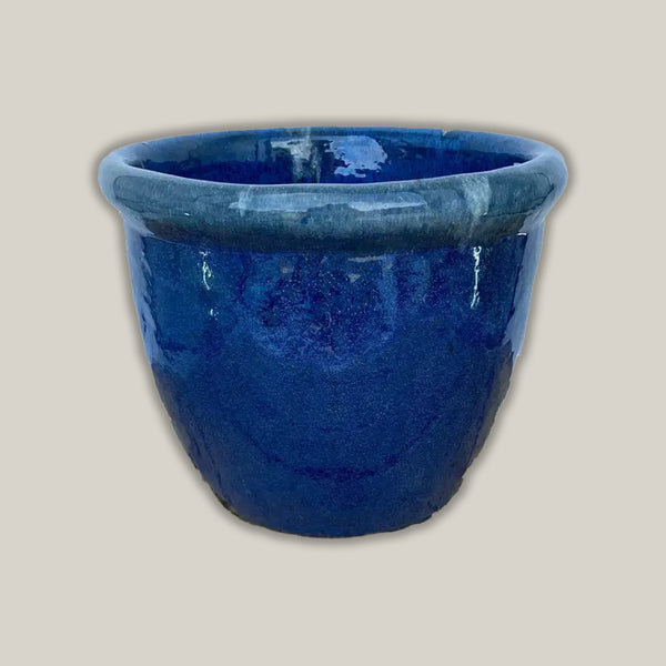 blue plant pots for sale Denim/Blue Jean Low Cana Pot