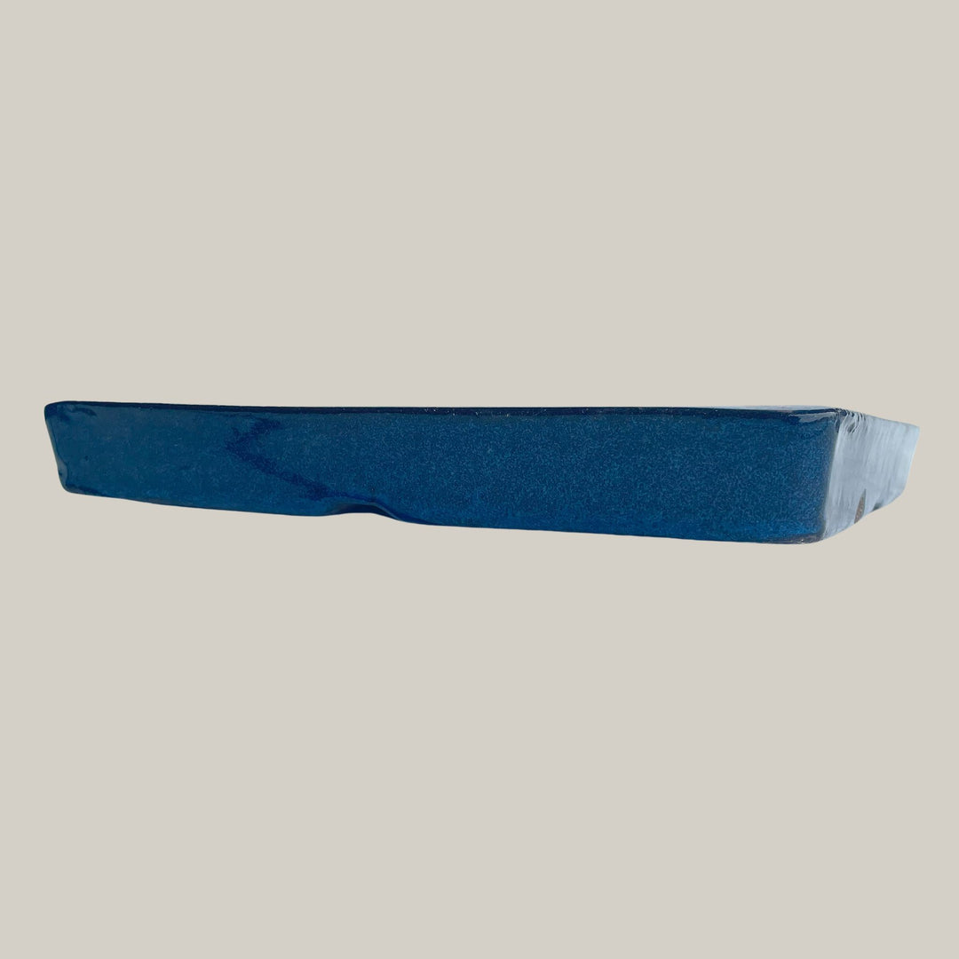 Square | Dark Blue Ceramic Plant Saucer | High Fired Ecofriendly Clay - Sizes 7"-15" - Free Shipping