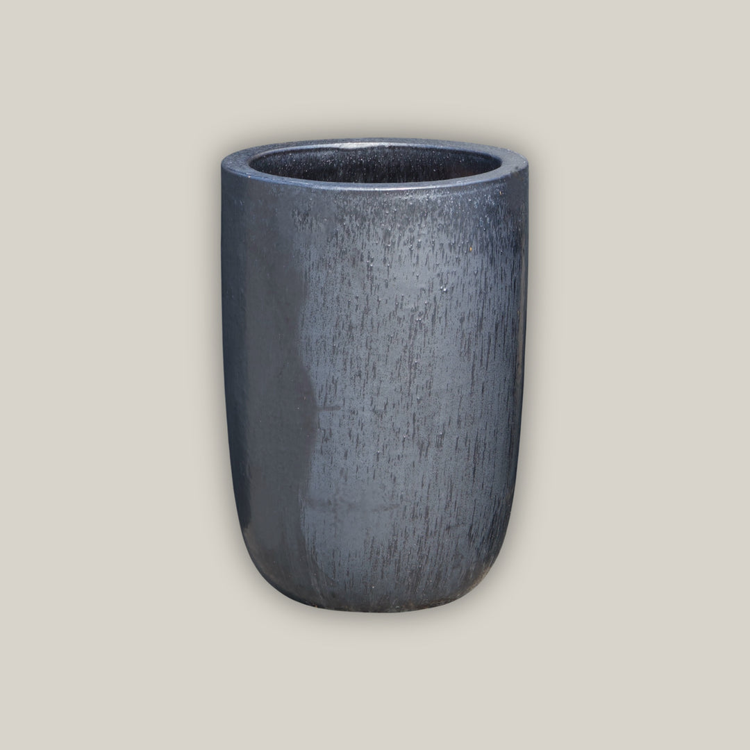 Graphite Tall Tapered U Planter - FREE SHIPPING