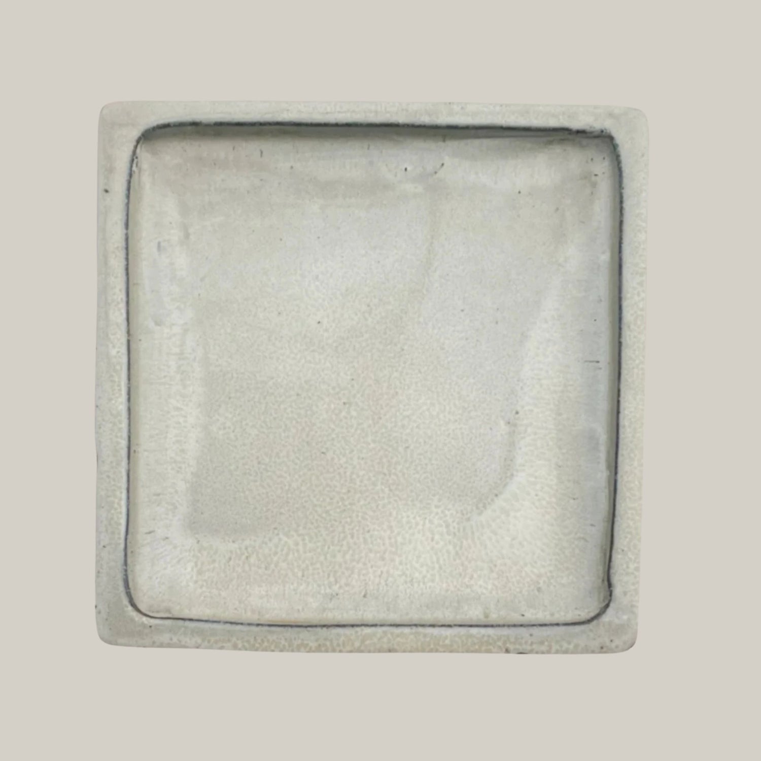14 square plant saucer Vanilla Large Square Plant Saucer | Sizes 7"-15"