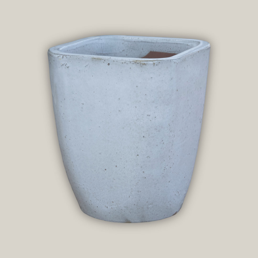 3015L4A - White Modern Tapered Square Planter