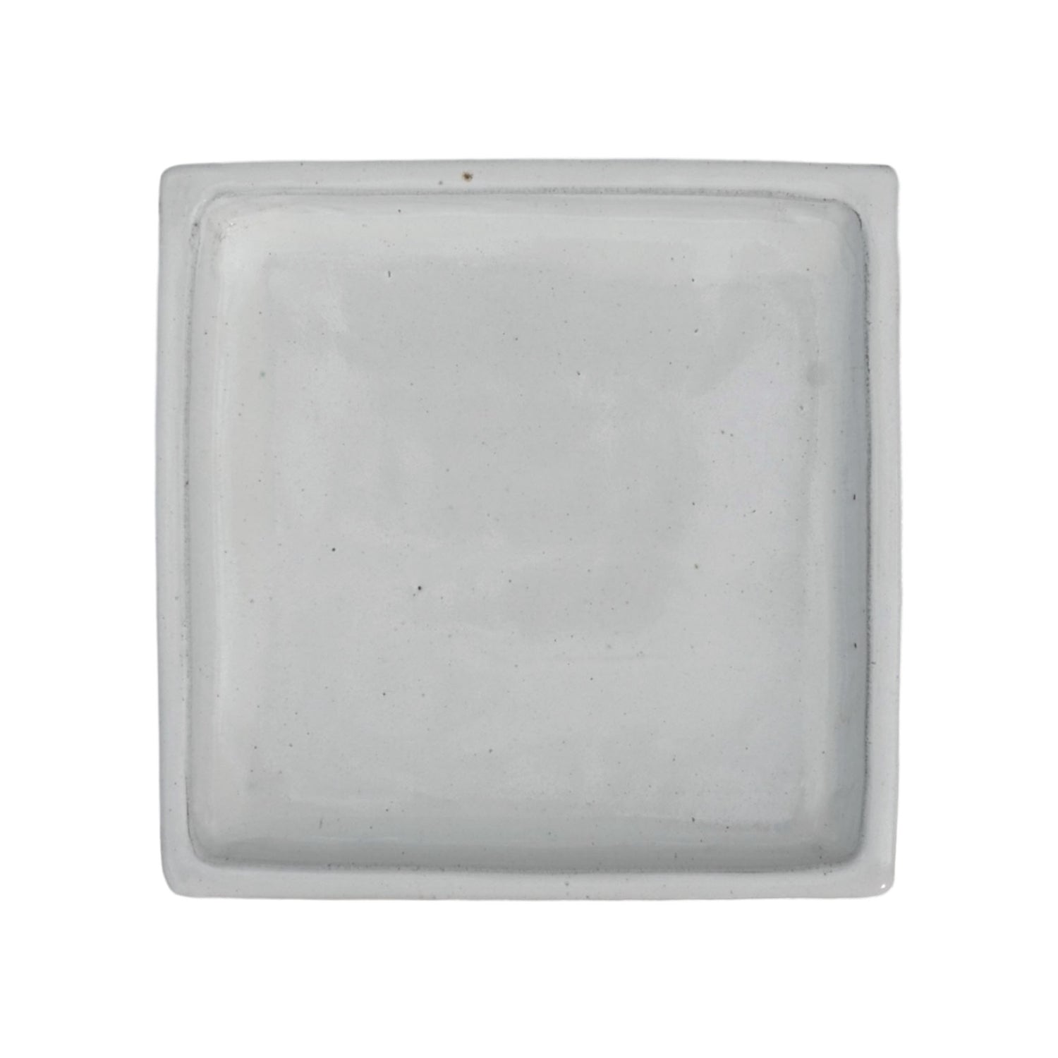 Square White Ceramic Clay Plant Saucer