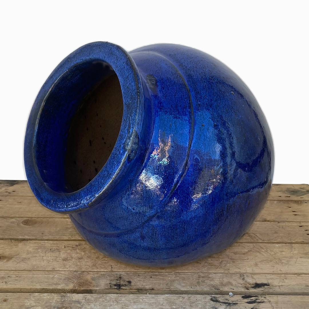 Blue Welcome Vase Ceramic Planter