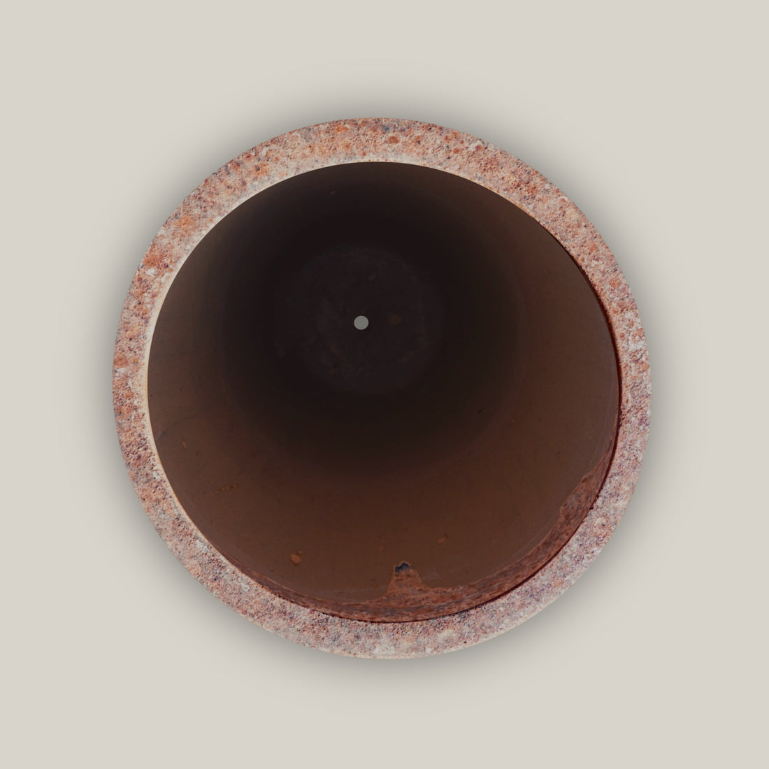 Angkor/Blue Slim Round Ceramic Planter - Ten Thousand Pots top