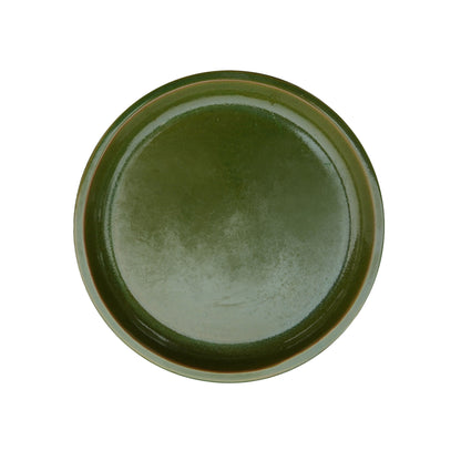 Round Apple Green Ceramic Plant Saucer