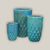 9995C3 - Aqua Pineapple Round Ceramic Planter