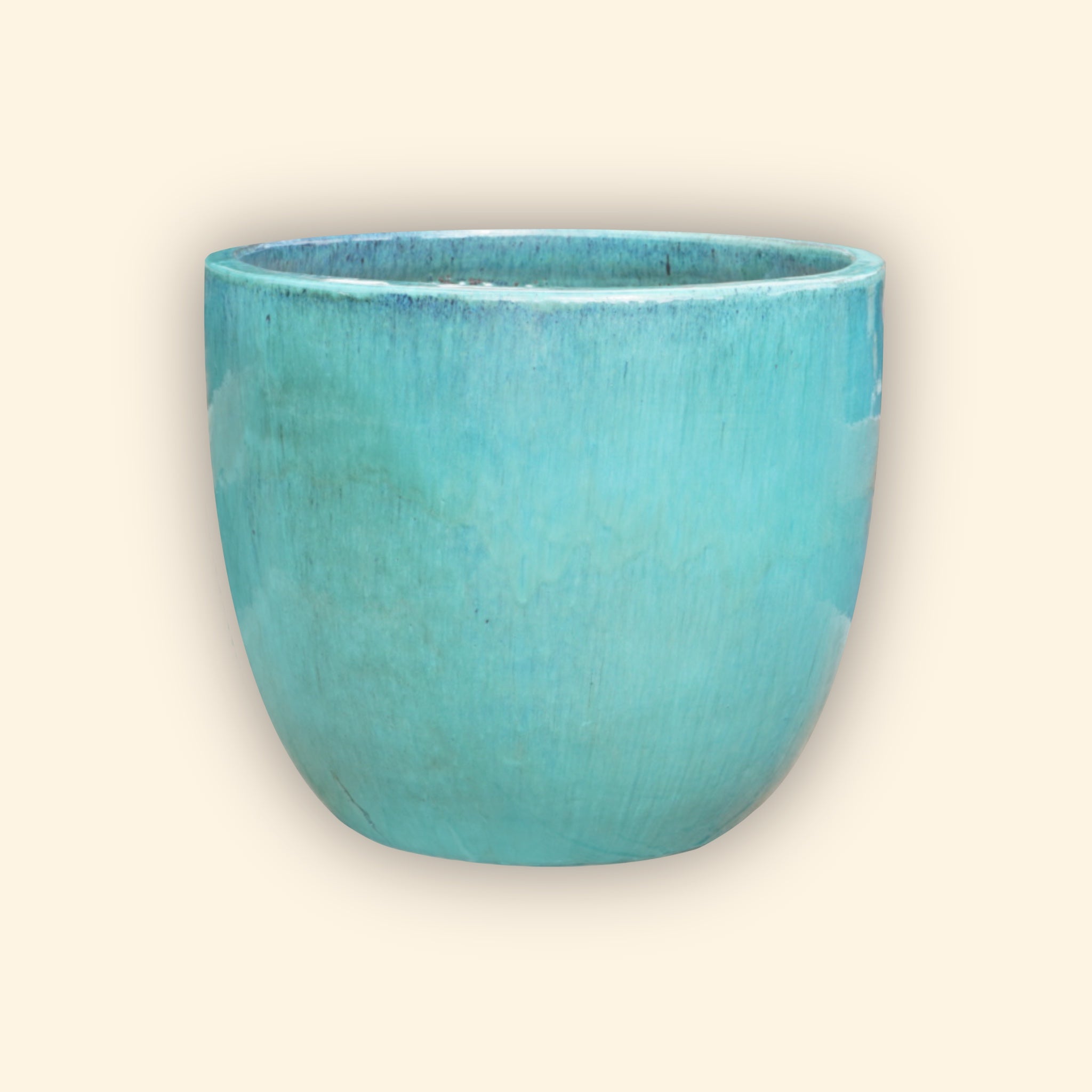 Aqua Ceramic Bullet Planter - Ten Thousand Pots 1