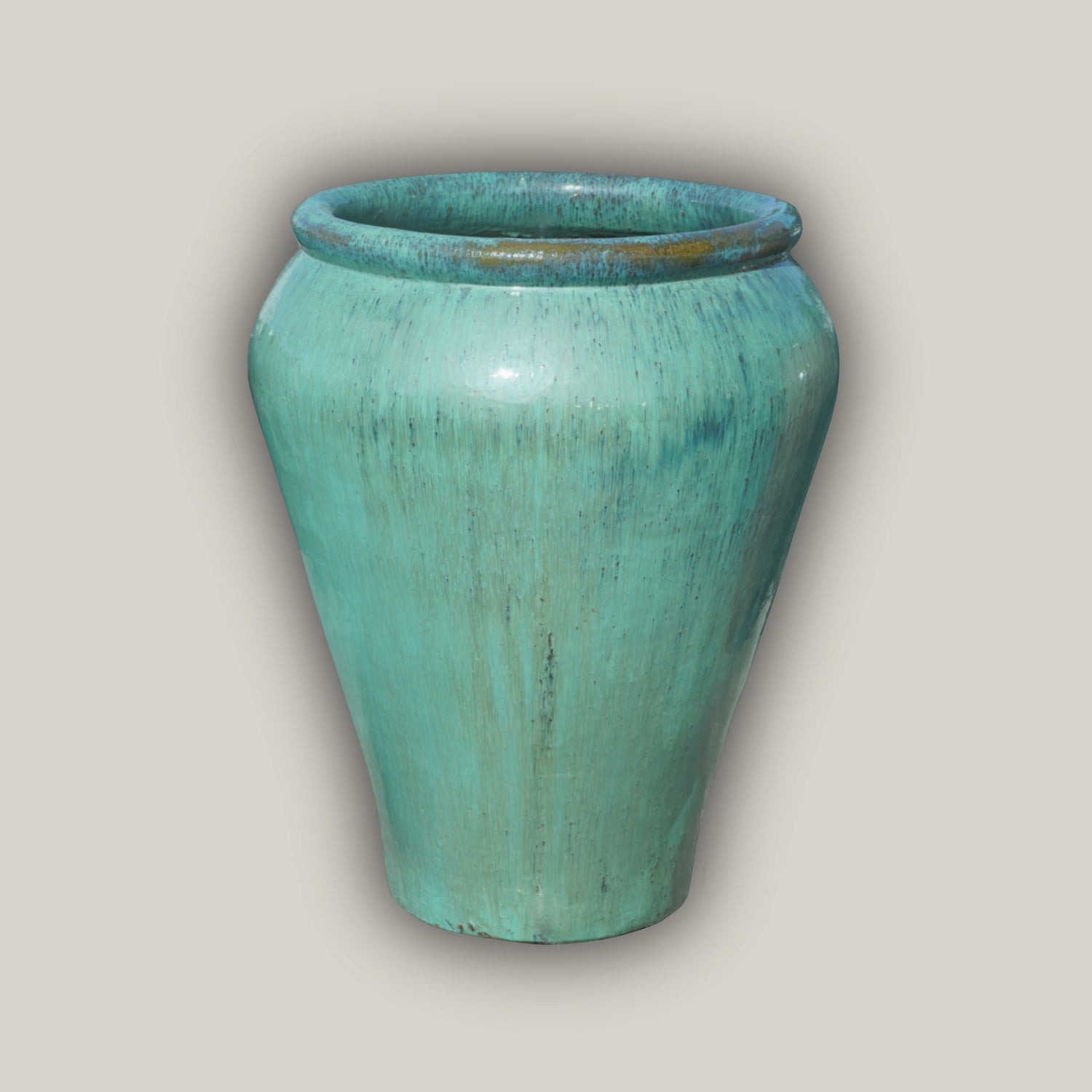 vintage ceramic plant pots Place Extra Large Aqua Ceramic Pot
