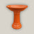 3103L36 - Atomic Orange Round Ceramic Bird Bath