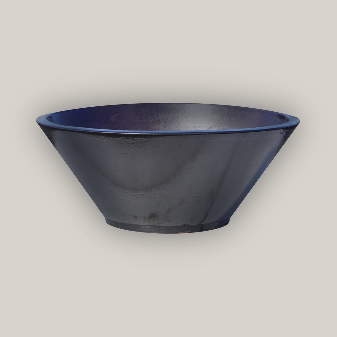 Black Low Wide Planter- FREE SHIPPING