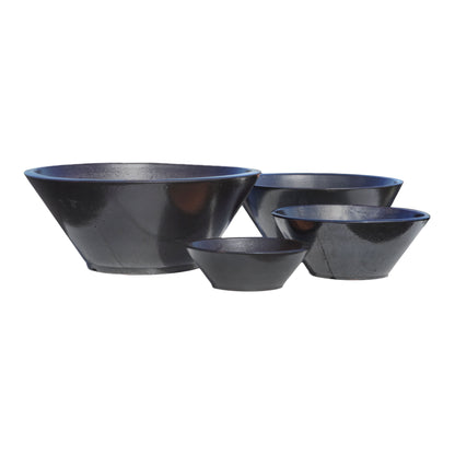 Black Low Wide Planter