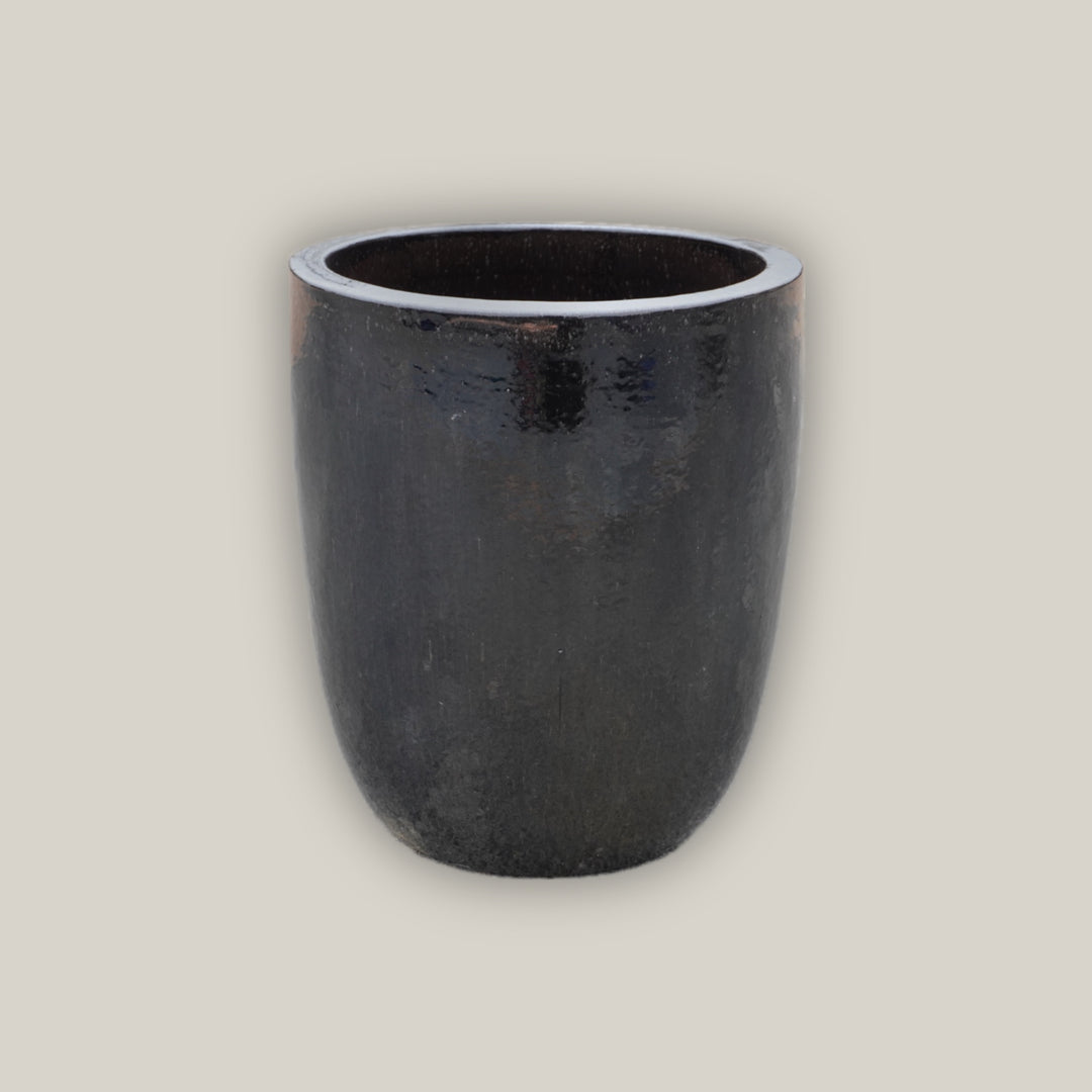 Black Tall Tapered U Planter - Dolphin