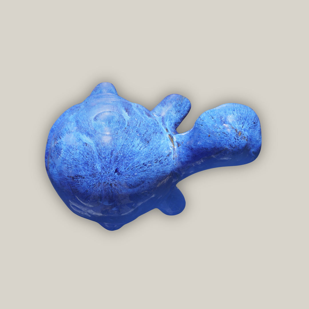 Blue Ceramic Garden Turtle