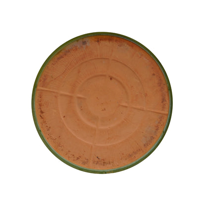 Round Apple Green Ceramic Plant Saucer