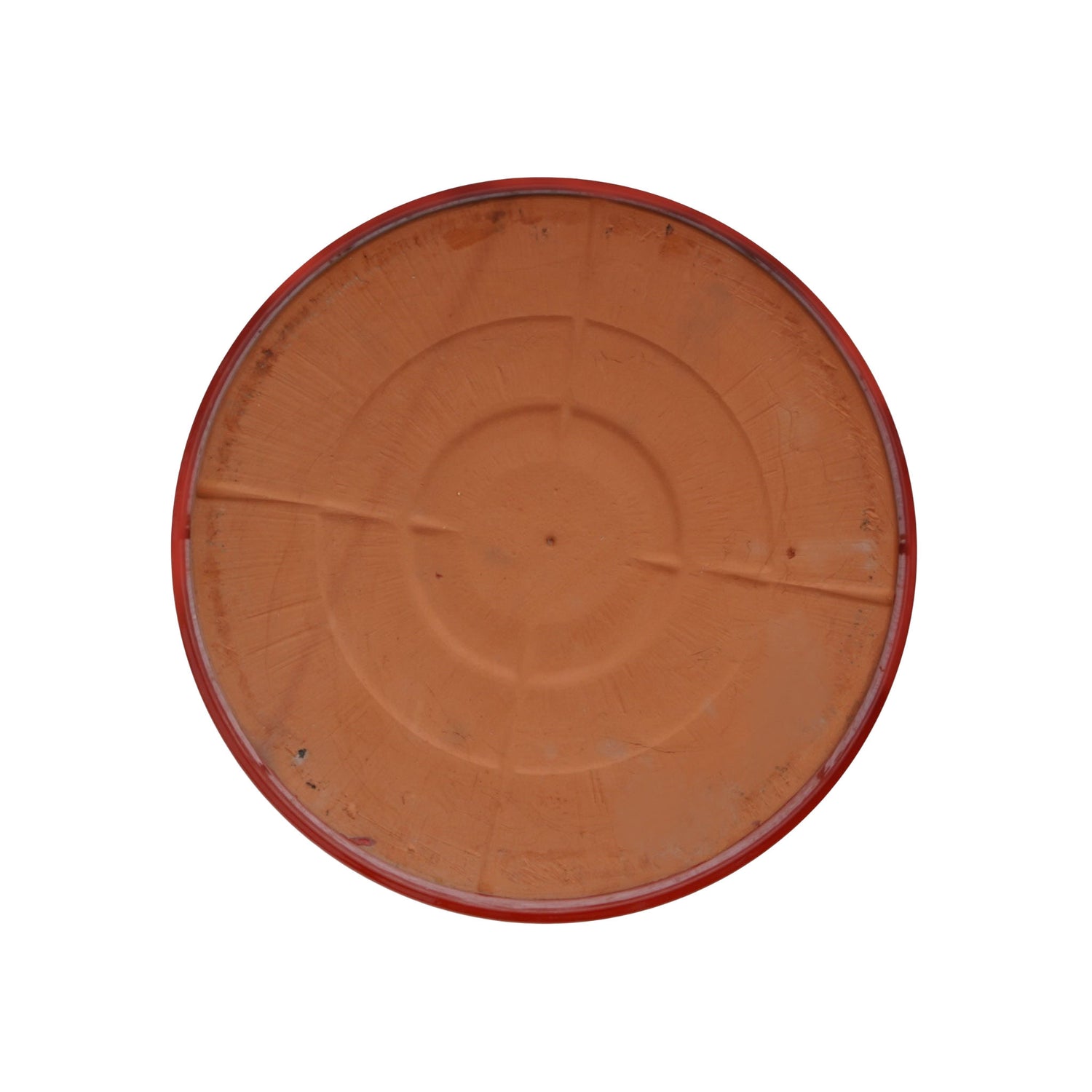 Round Chili Red Ceramic Plant Saucer