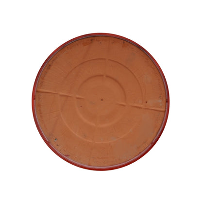 Round Chili Red Ceramic Plant Saucer