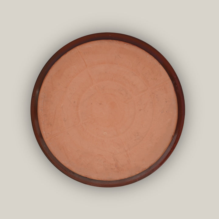 Copper Red Round Ceramic Saucer - Ten Thousand Pots - bottom