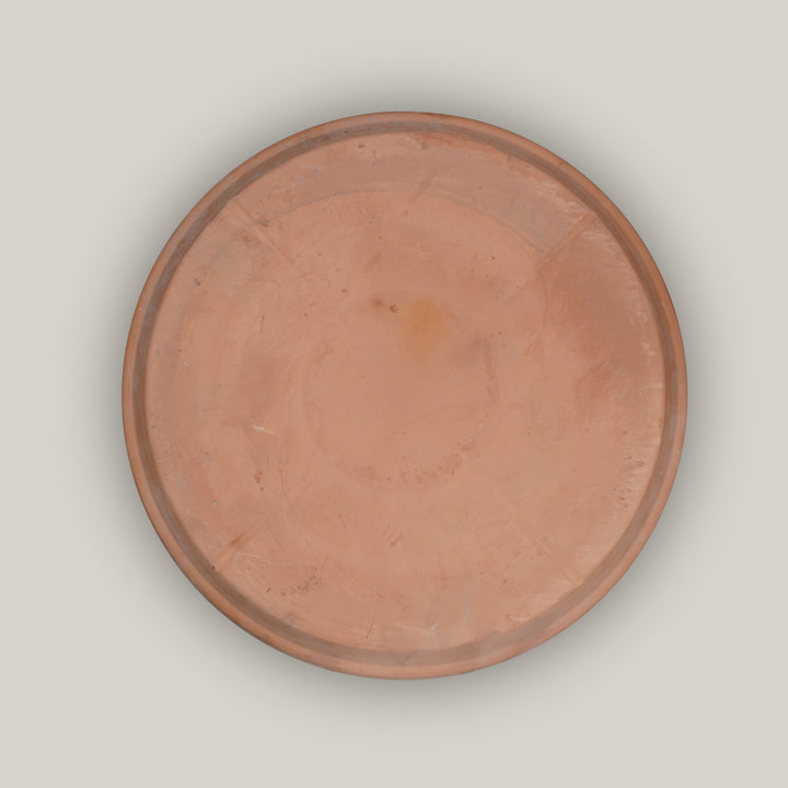 Unglazed Round Ceramic Saucer - Ten Thousand Pots - bottom