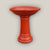 3103L14 - Bright Red Round Ceramic Bird Bath