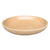 Yellow Spray ceramic bird bath bowl, slightly angled from above to show its shallow basin and soft mustard-tan glaze.