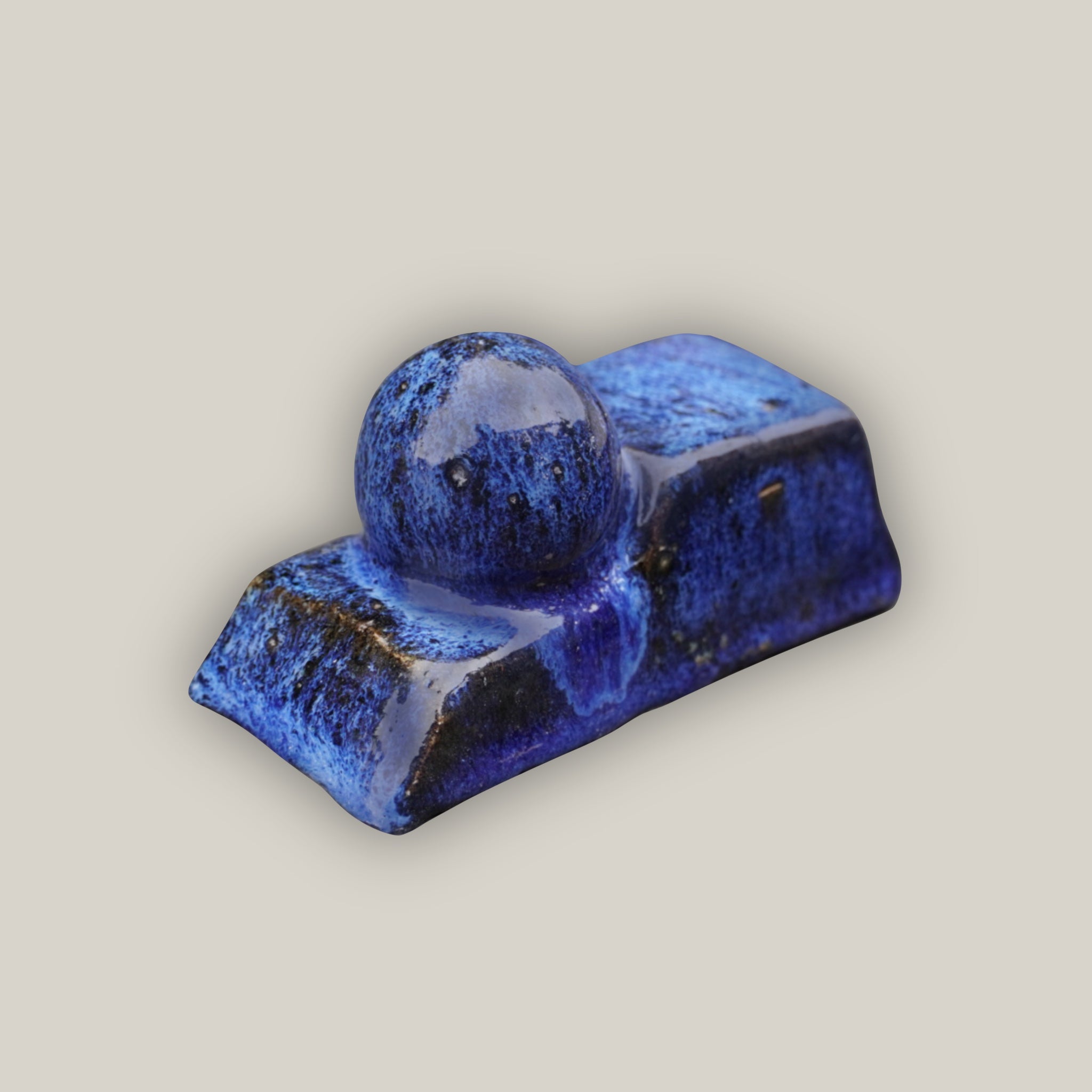 Cobalt Blue Ceramic Bari Pot Feet - Ten Thousand Pots