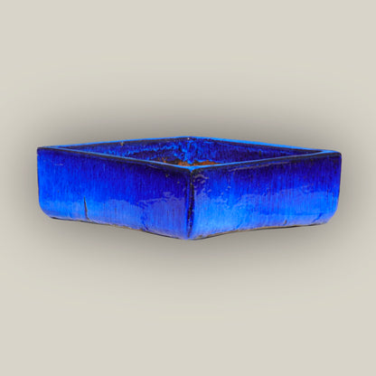 9788C1 - Cobalt Blue Low Square Ceramic Planter