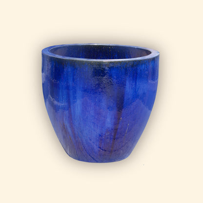 9082C1A - Cobalt Blue Ceramic Bullet Planter