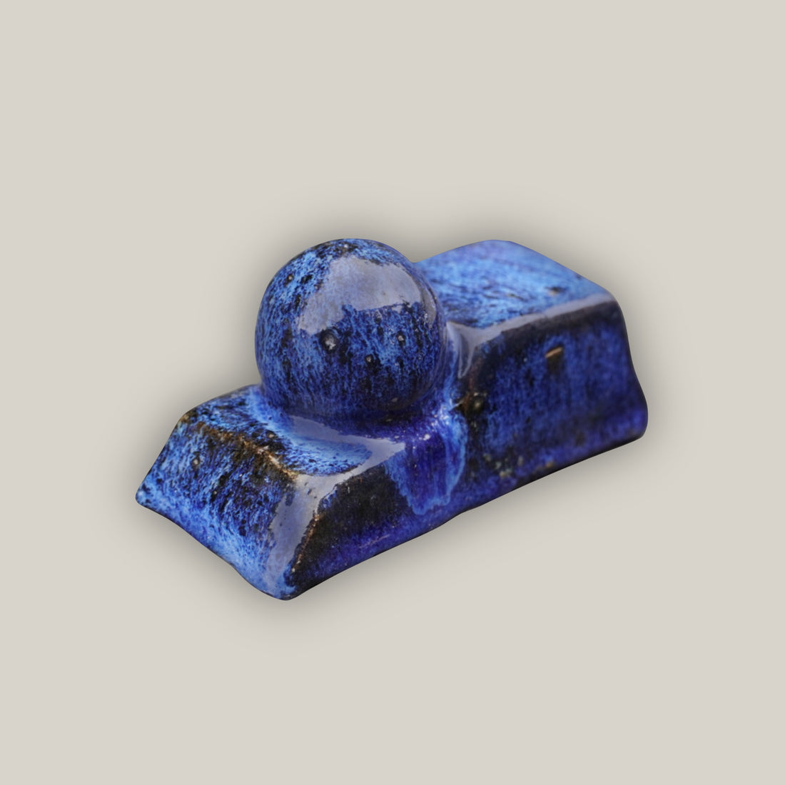 Cobalt Blue Ceramic Bari Pot Feet