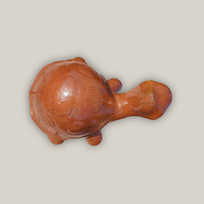 5170N16 - Copper Red Ceramic Garden Turtle