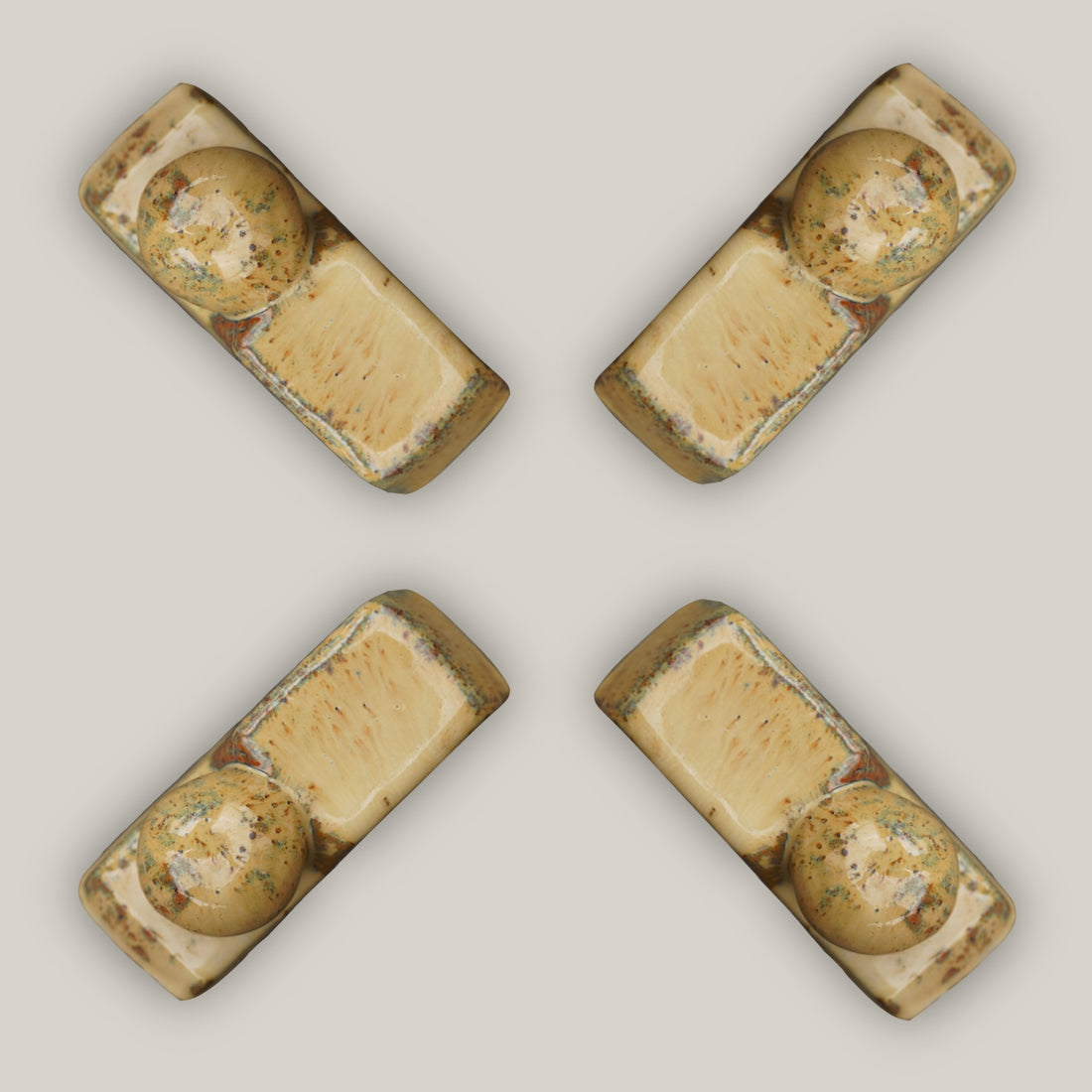 Cream Ceramic Bari Pot Feet - Cream - Ten Thousand Pots - 4