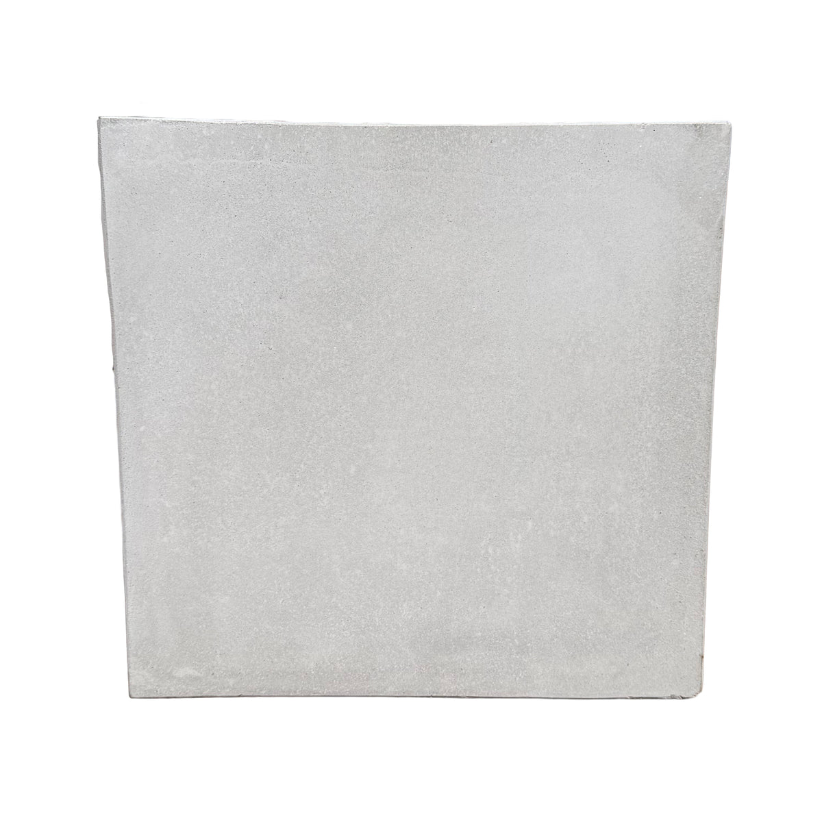 Close-up flat view of the Gray Fiberstone Square Box Planter&