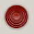 Chili Red Round Ceramic Saucer - Lion - Ten Thousand Pots