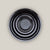 Glossy Black Round Ceramic Saucer - Lion - Ten Thousand Pots