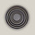 Matte Black Round Ceramic Saucer - Lion - Ten Thousand Pots