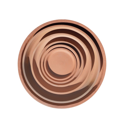 Round Unglazed Ceramic Plant Saucer