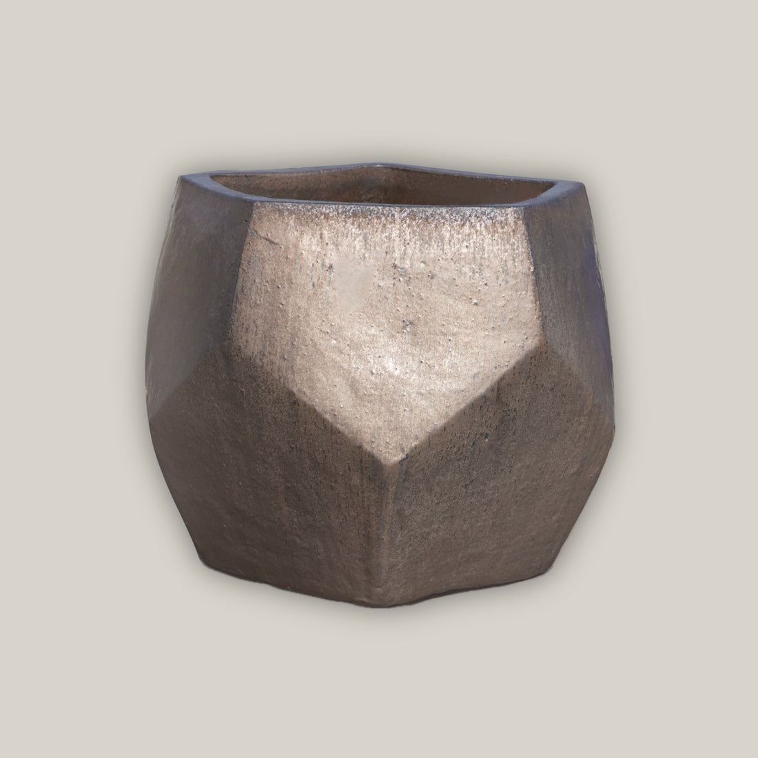 Heavy Metal Modern Geometric Pot