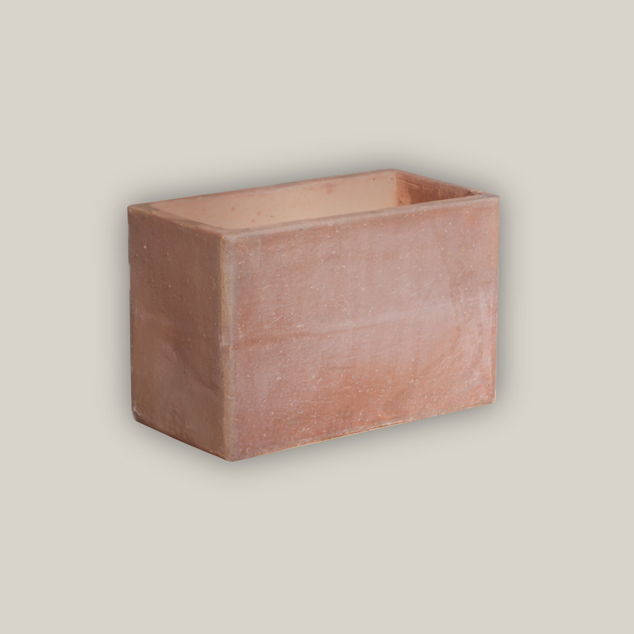 676R14 - Iron Clay Rustic Box Planter