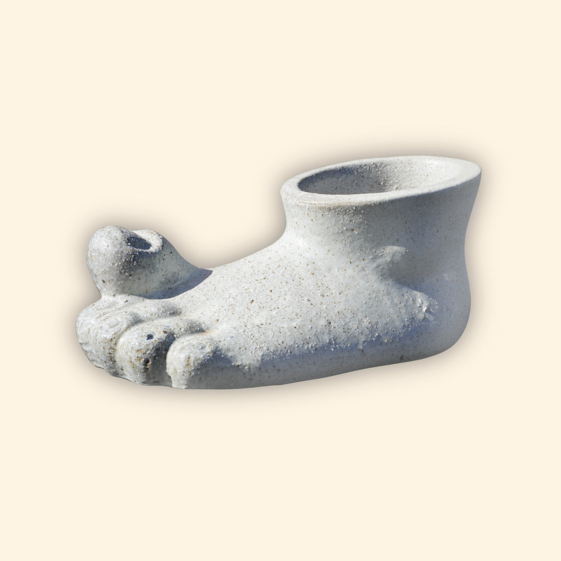 9536LC16FS - White Left Foot Ceramic Planter FREE SHIPPING
