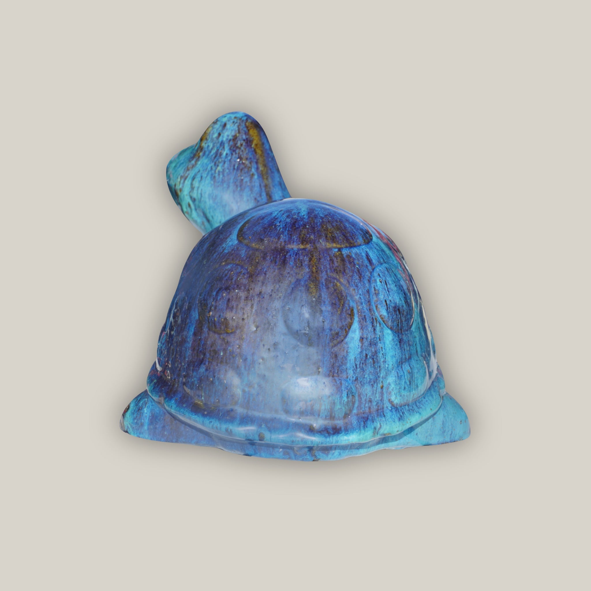 5170N19A - Marble Green Ceramic Garden Turtle