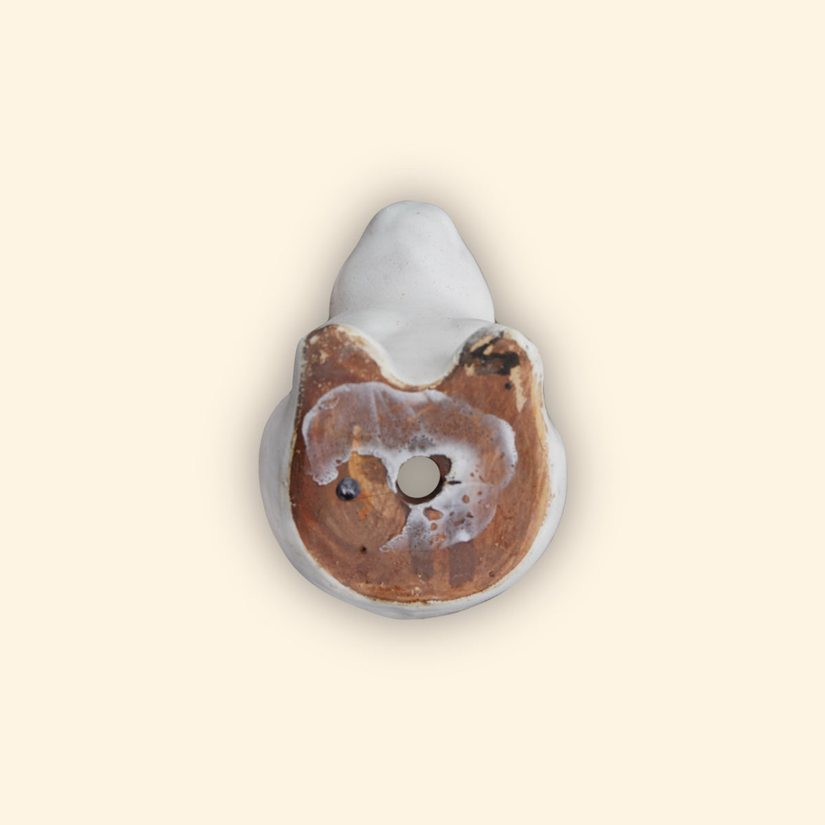 Matte White Small Ceramic Rabbit Planter | Ten Thousand Pots