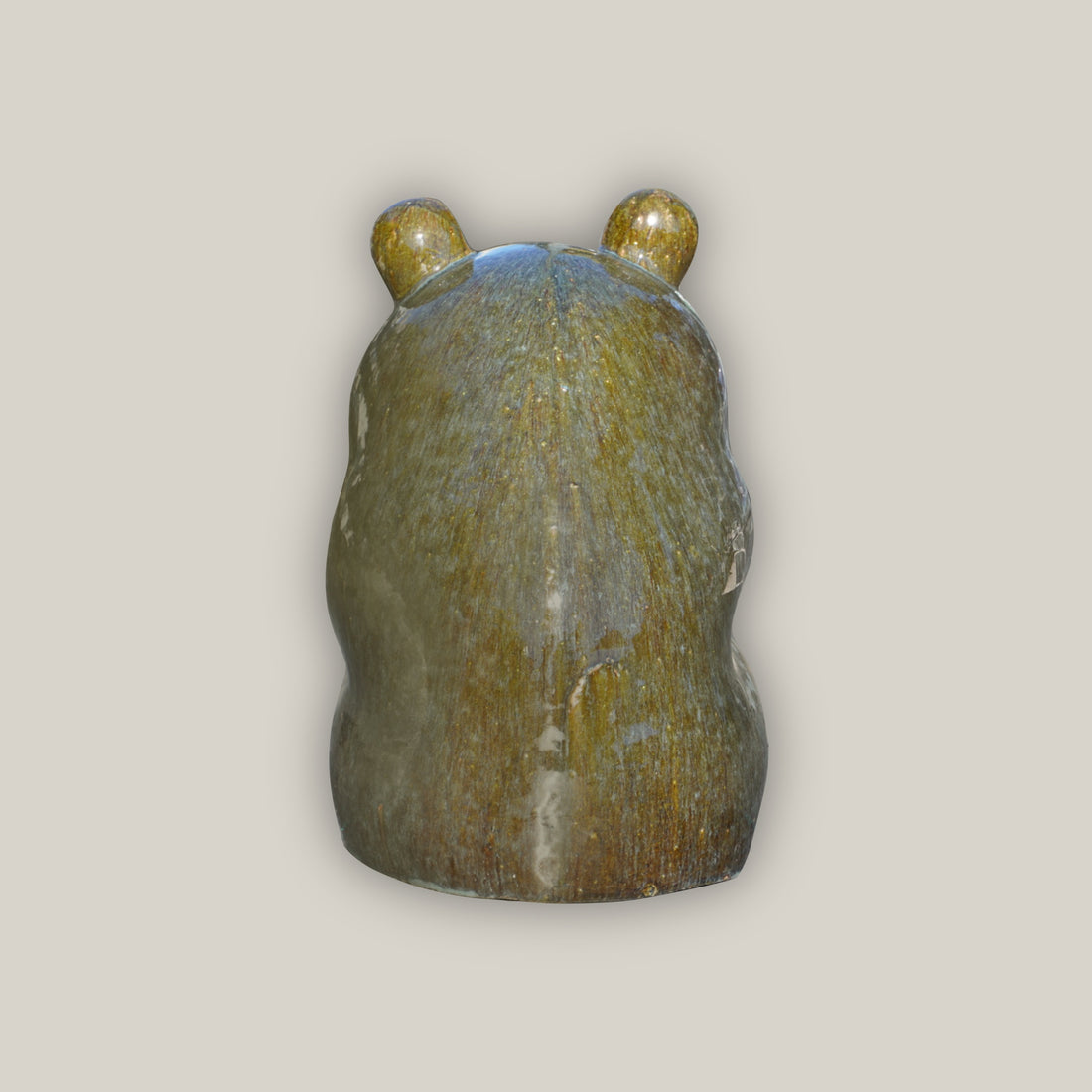 9790C5 - Moss Green Ceramic Frog Ornament