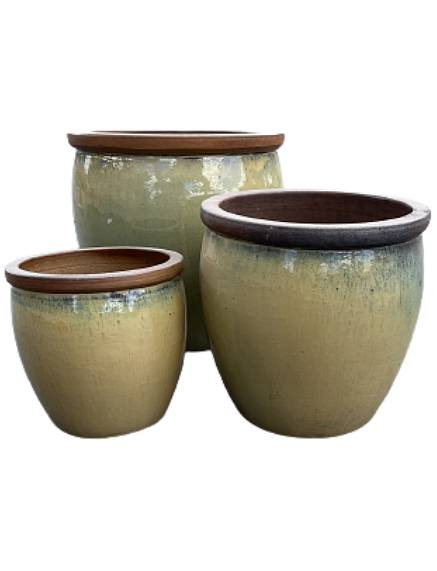 Natural Rim Ceramic Bell Pot | Ten Thousand Pots