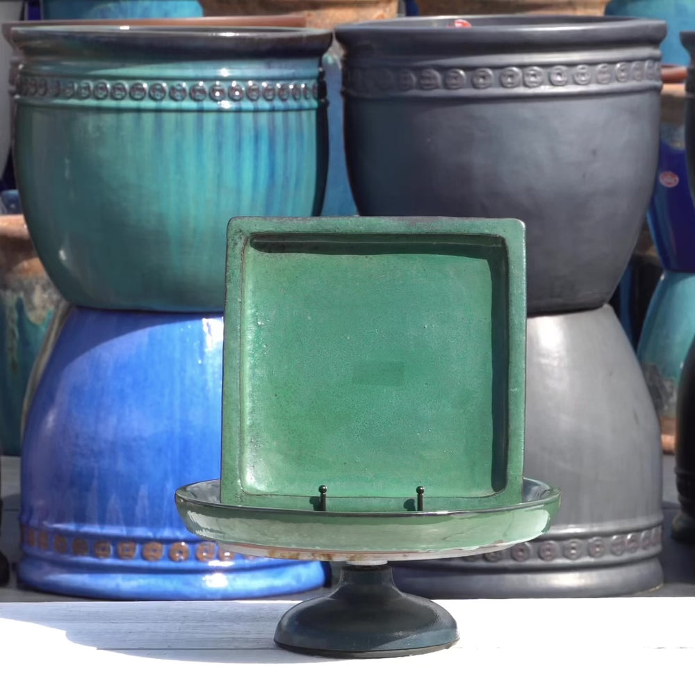 Jade Square Planter Saucer - Ten Thousand Pots - video