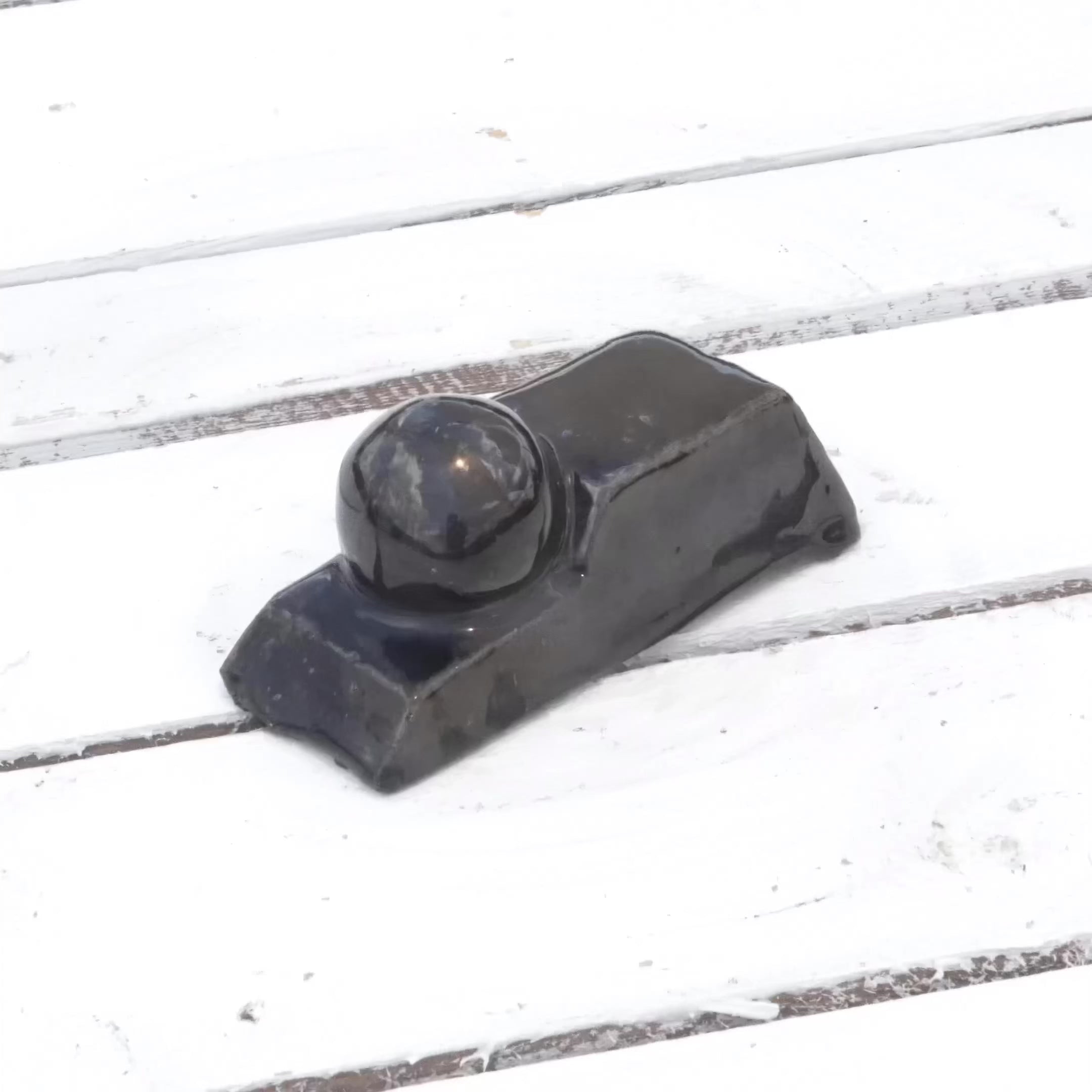 Shiny Black Ceramic Bari Pot Feet - Ten Thousand Pots - video