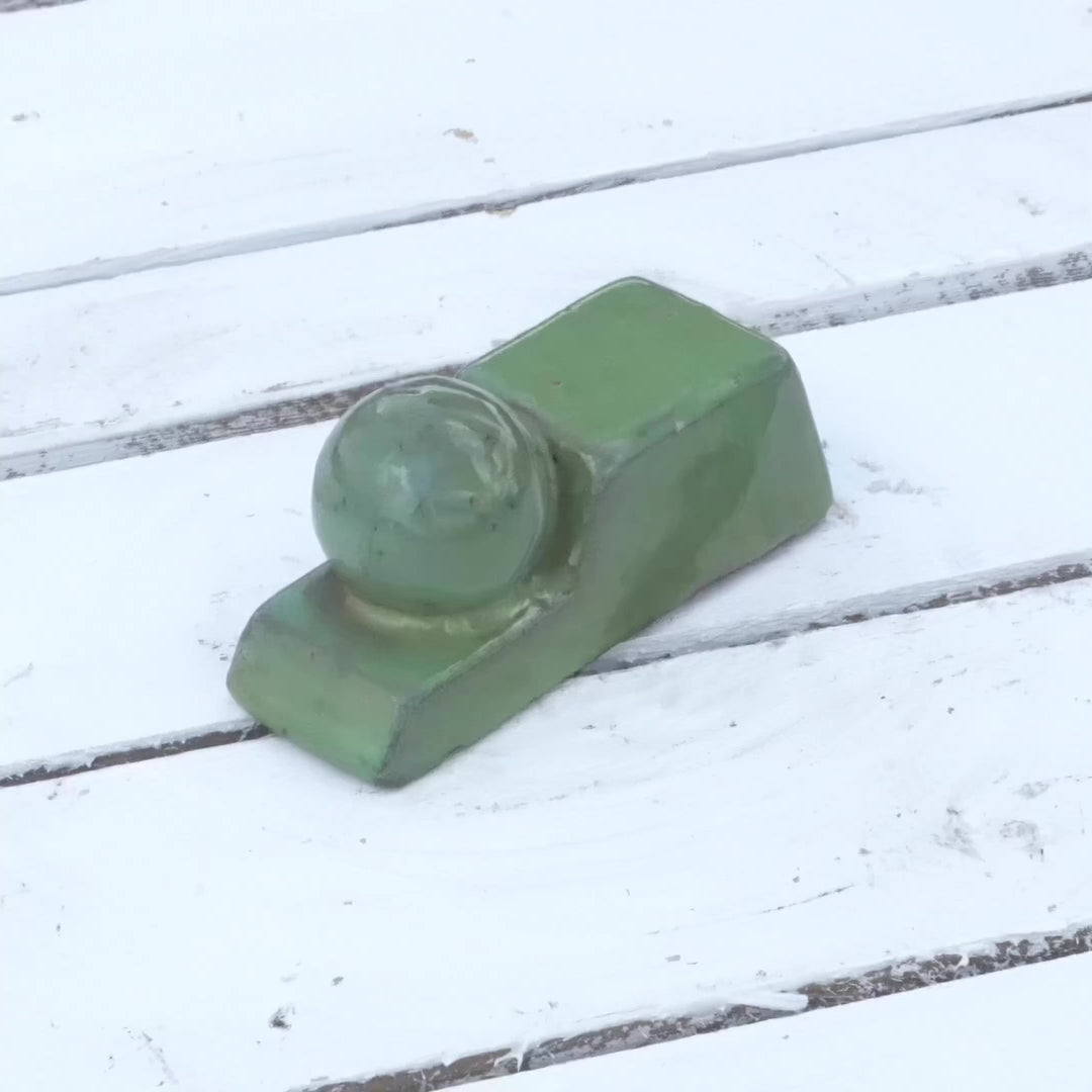 Apple Green Ceramic Bari Pot Feet - video