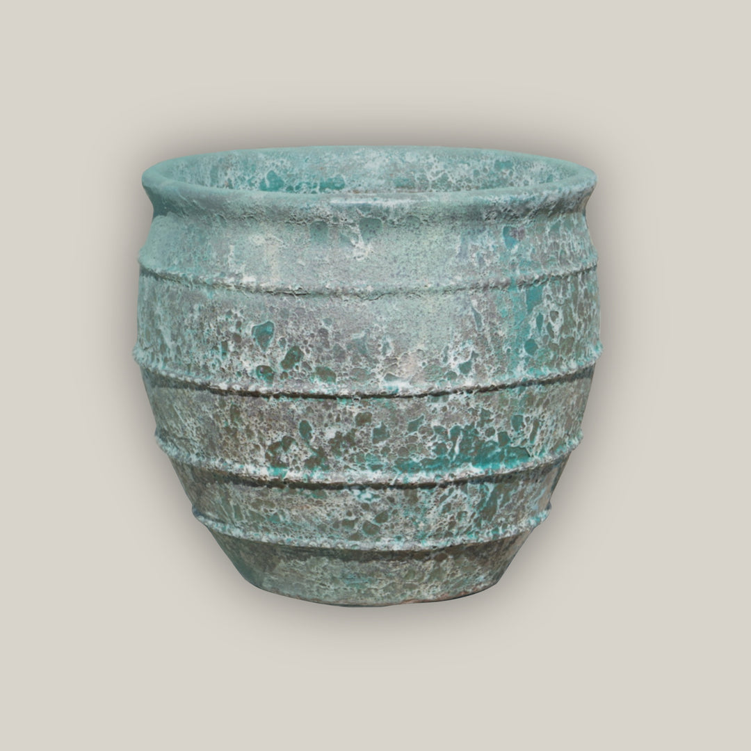 Relic Jade Tapered Rustic Planter